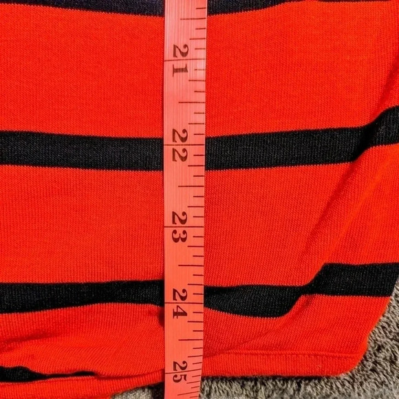Express One Eleven Sz. XS Oversized Short Sleeve Casual Striped Red Black NWOT - Picture 5 of 7